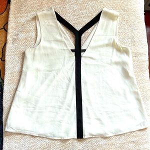 White & Black BCBG Top